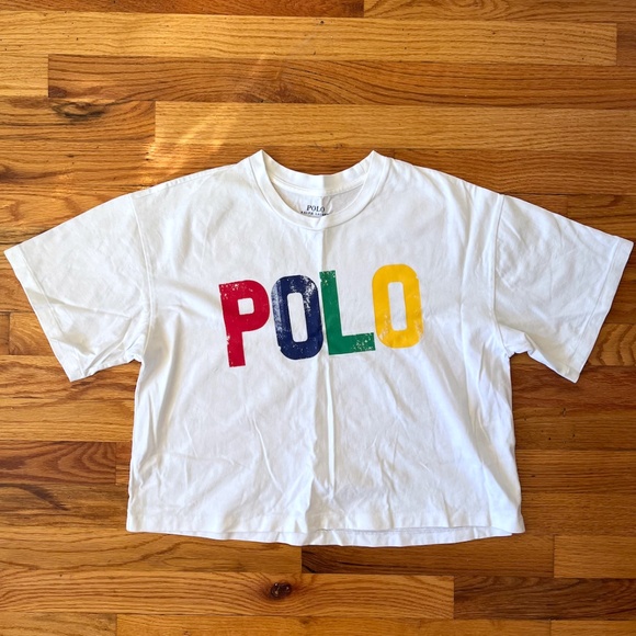 Polo Ralph Lauren cropped boxy graphic tee - Picture 1 of 2